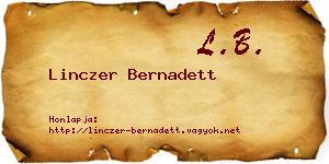 Linczer Bernadett névjegykártya